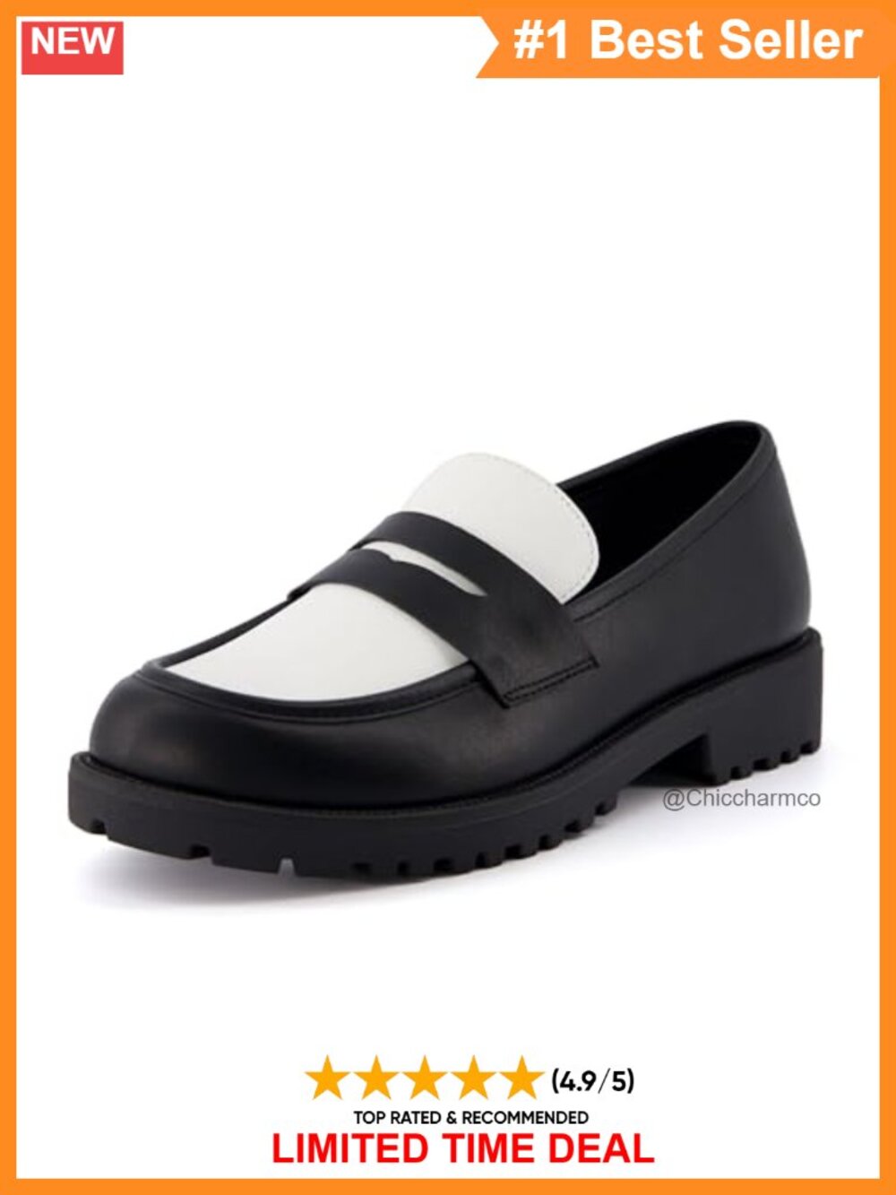 Slip-On Loafers Faux Leather Memory Foam Casual Comfort Shoes